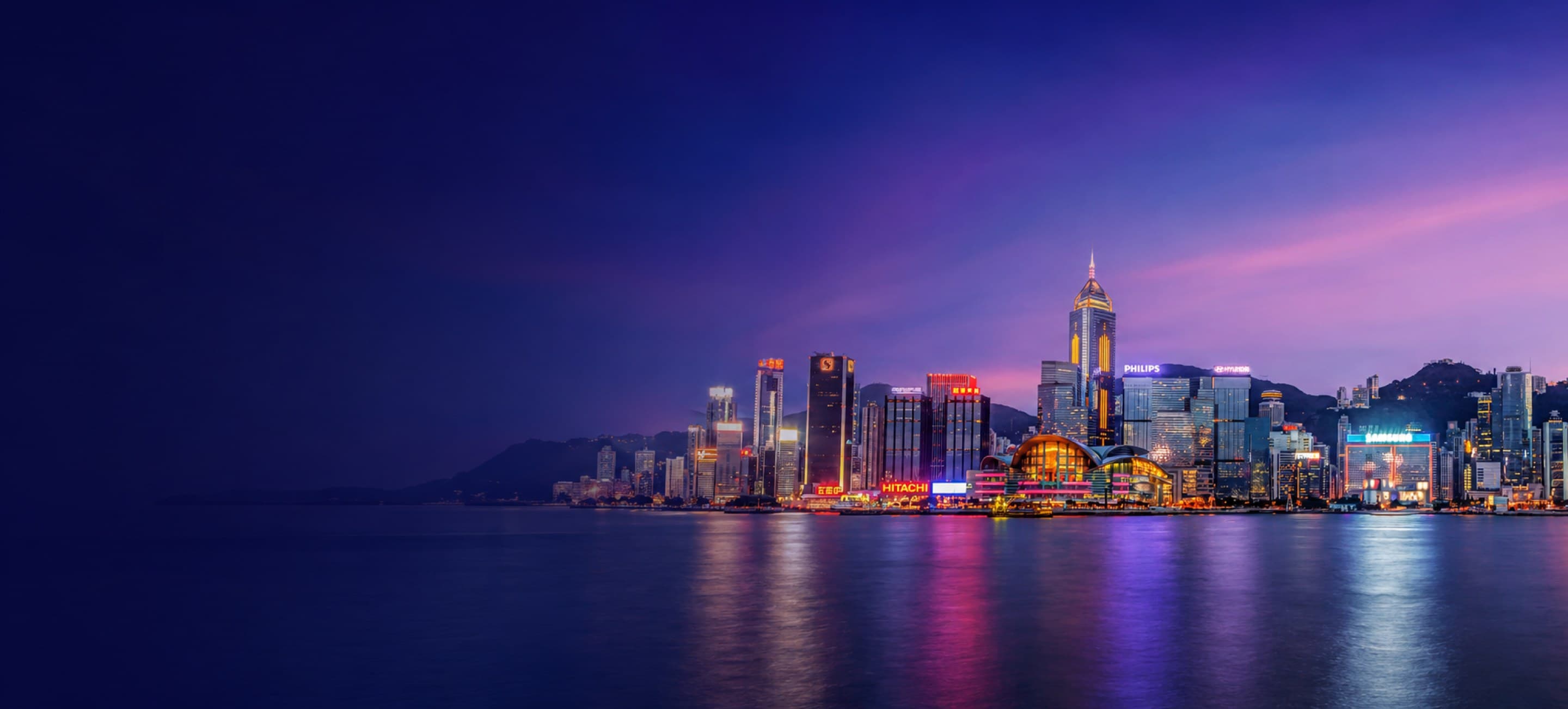 香港本科：维港夜景天际线